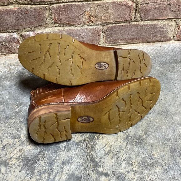 Sofft Bellis III Whisky-Brown Leather Bootie Size 7.5 - Picture 7 of 9